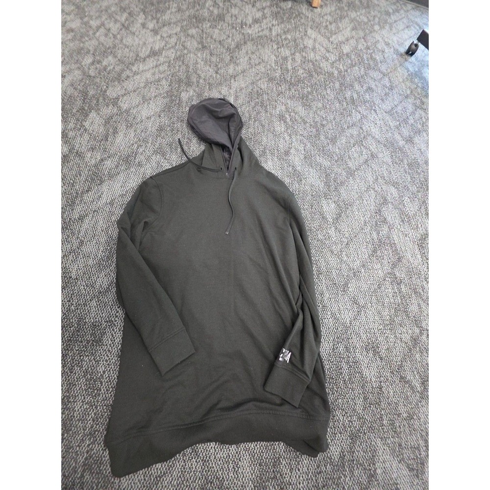 Victoria Sport Hoodie Womens M Black Backless Fleece Logo Open Back Pullover